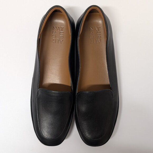 Naturalizer® Bashful Slip-On Leather Loafers in Black Leather - Picture 3 of 15